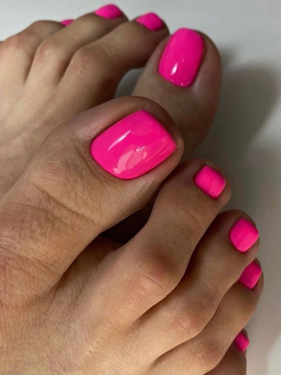 Summer Hot Pink Toe Nail Designs 24 Ideas: The Ultimate Guide for Trendy Pedicures