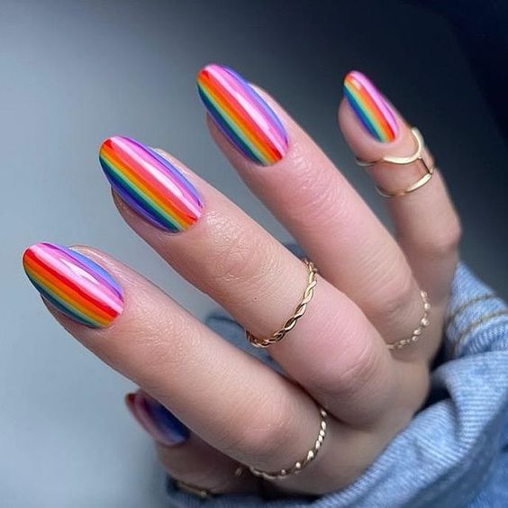 Spring Rainbow Nails 2024 15 Ideas: A Burst of Color and Creativity