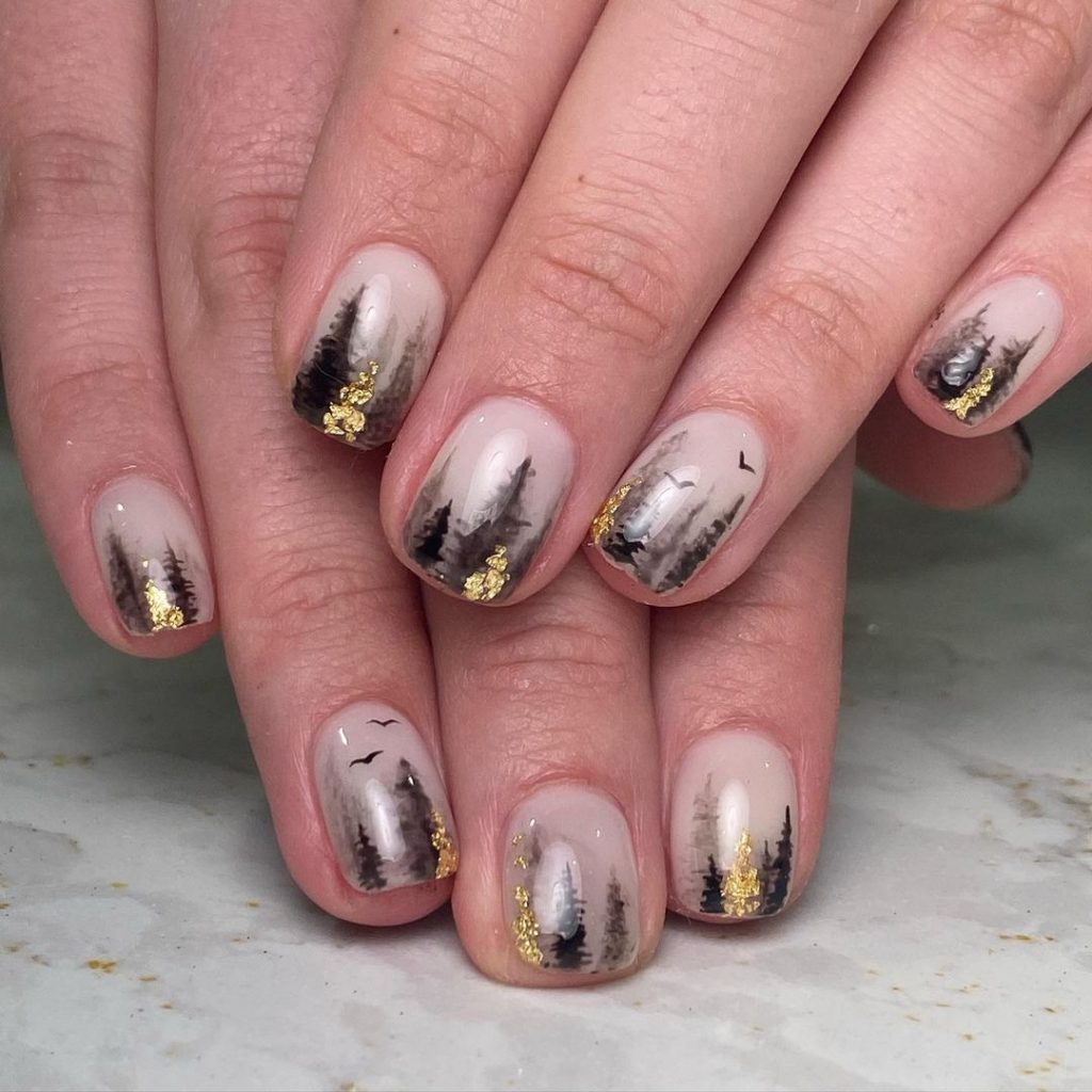 Fall Tree Nail Art 26 Ideas: A Journey Through Autumn Inspired Designs