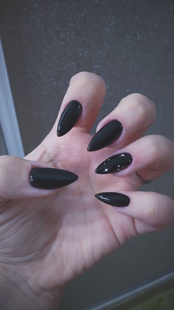 Top Fall Nail Colors: Inspiring 16 Ideas for Black Nails