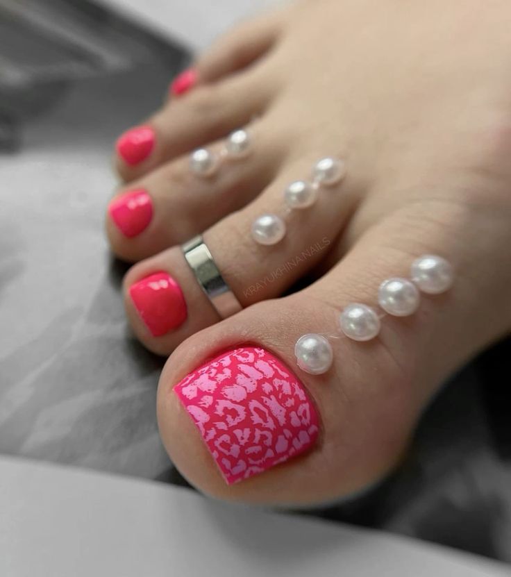 Summer Hot Pink Toe Nail Designs 24 Ideas: The Ultimate Guide for Trendy Pedicures