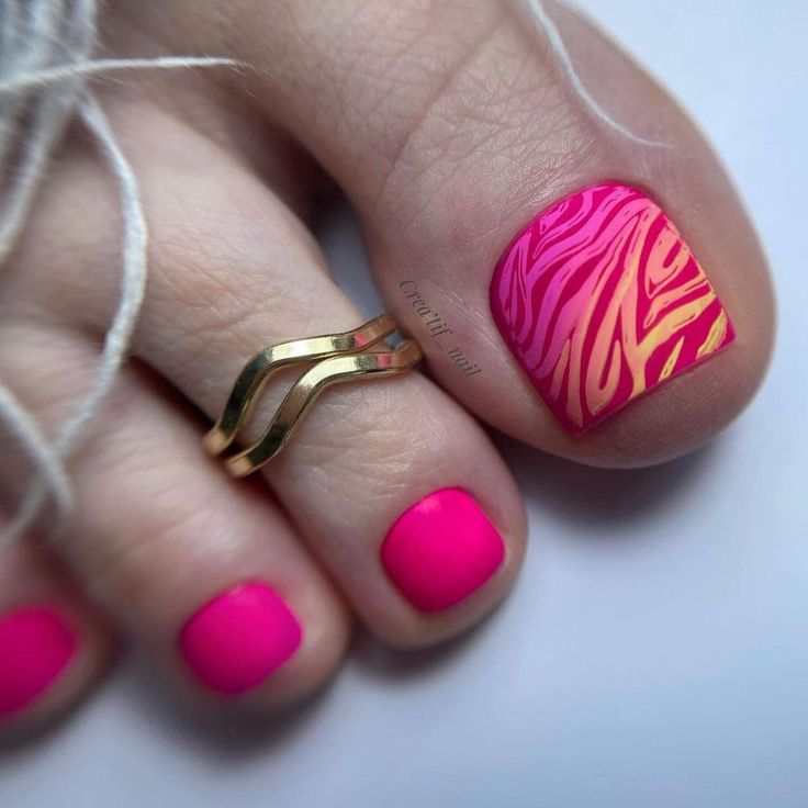 Summer Hot Pink Toe Nail Designs 24 Ideas: The Ultimate Guide for Trendy Pedicures