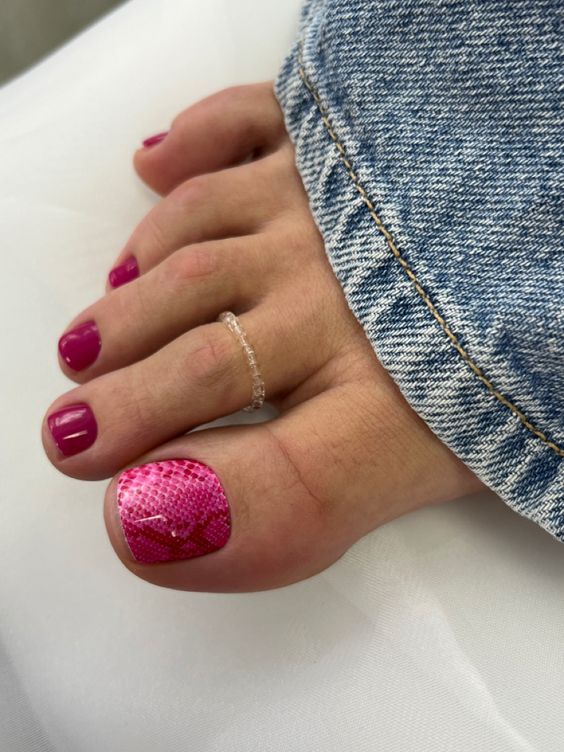 Summer Hot Pink Toe Nail Designs 24 Ideas: The Ultimate Guide for Trendy Pedicures