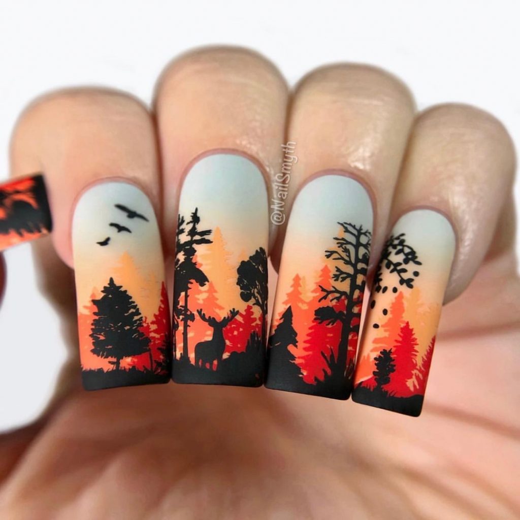 Fall Tree Nail Art 26 Ideas: A Journey Through Autumn Inspired Designs