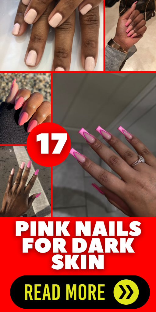 Elegant and Simple: Pastel Pink Short Nail Designs for Dark Skin