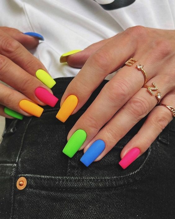 Spring Rainbow Nails 2024 15 Ideas: A Burst of Color and Creativity