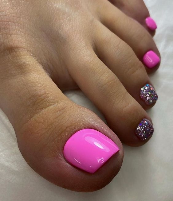 Summer Hot Pink Toe Nail Designs 24 Ideas: The Ultimate Guide for Trendy Pedicures