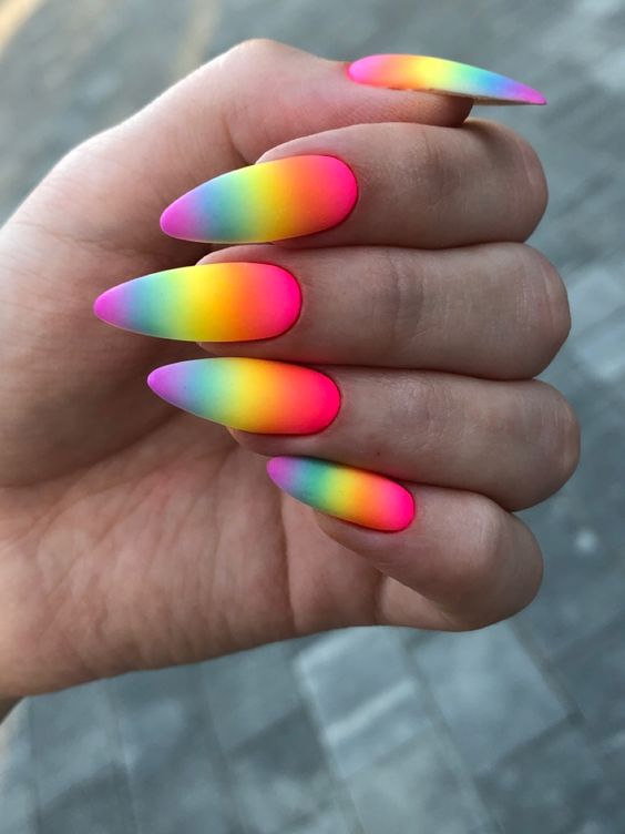 Spring Rainbow Nails 2024 15 Ideas: A Burst of Color and Creativity