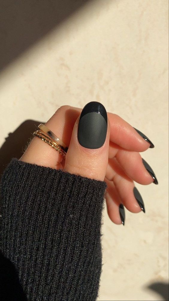 Top Fall Nail Colors: Inspiring 16 Ideas for Black Nails