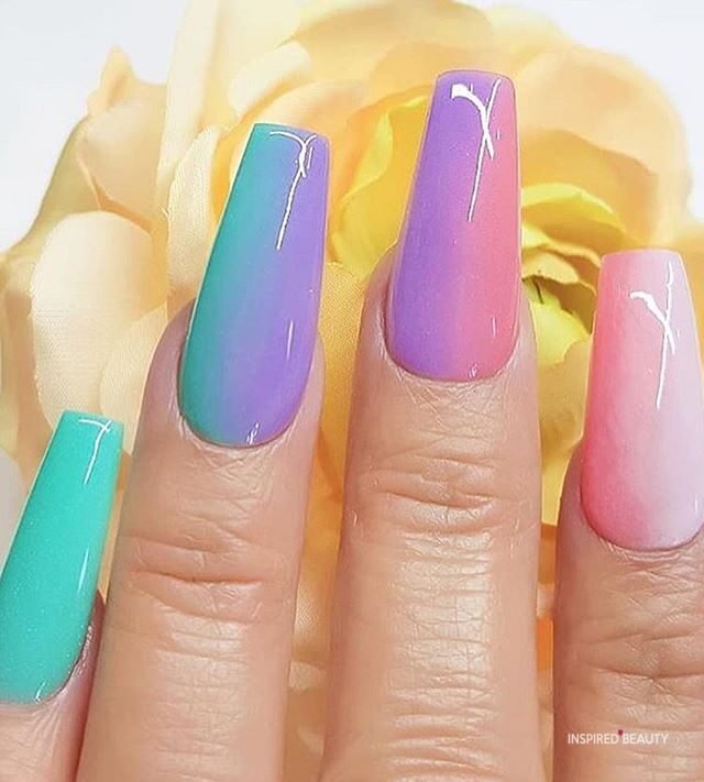 Bright summer nail designs