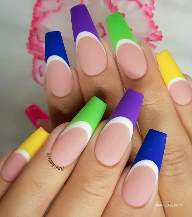 French Tip, cute summer nails