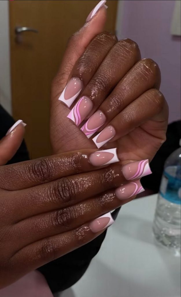 Elegant and Simple: Pastel Pink Short Nail Designs for Dark Skin