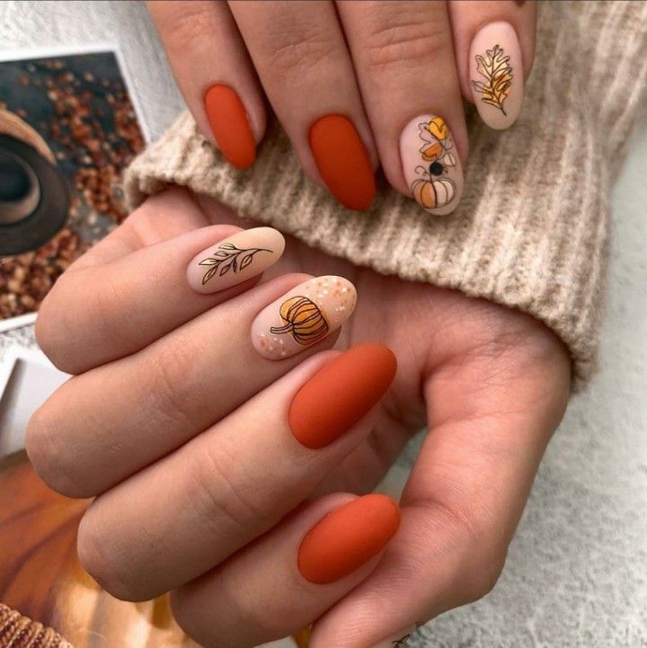 Fall Nail Colors: Orange 24 Ideas for a Stylish Look