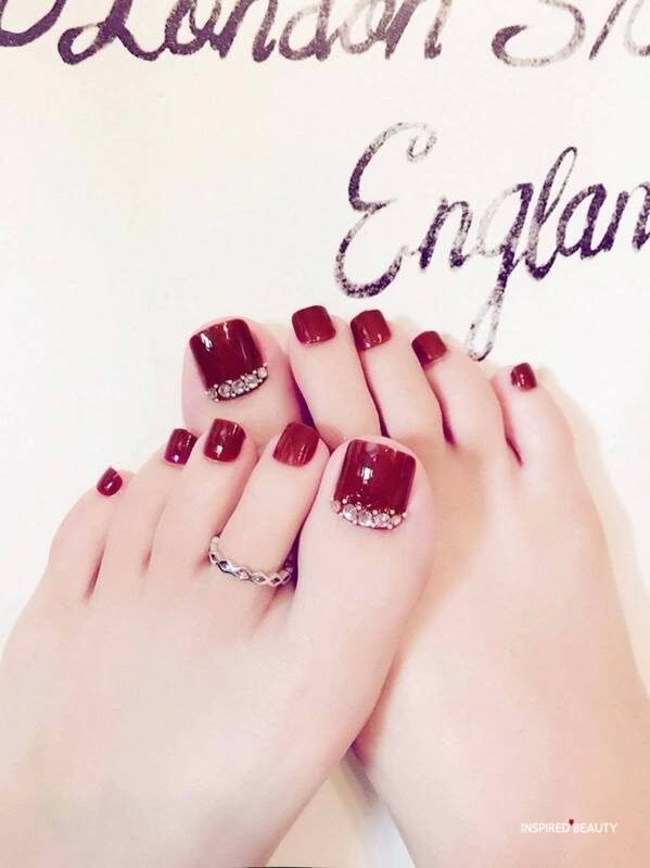 simple toe nail designs