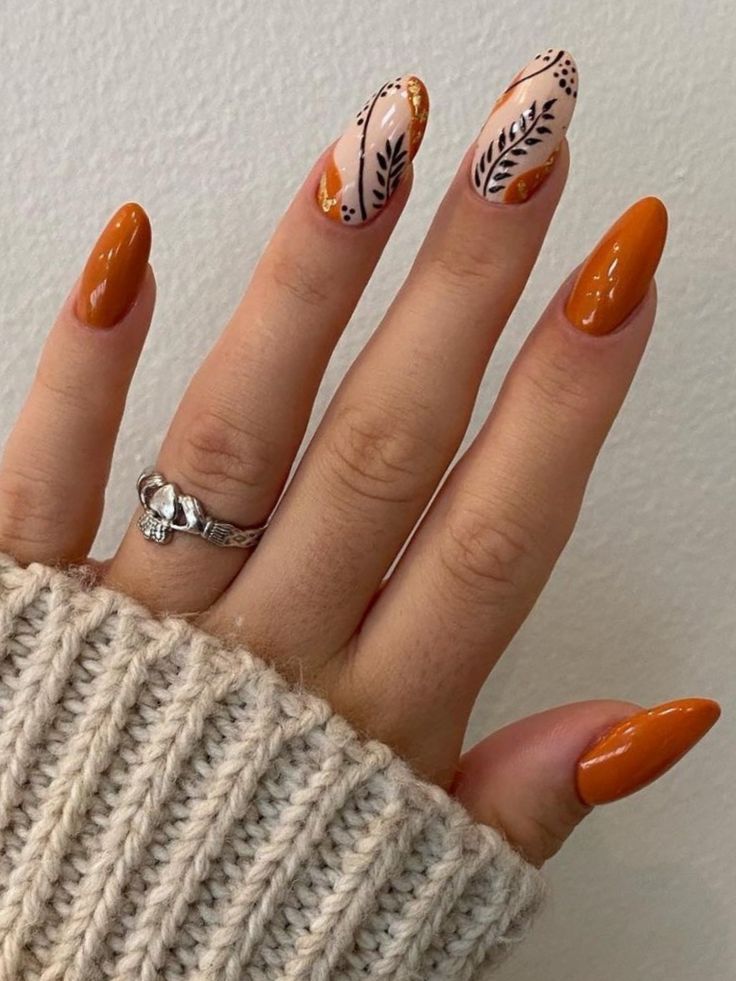 Fall Nail Colors: Orange 24 Ideas for a Stylish Look