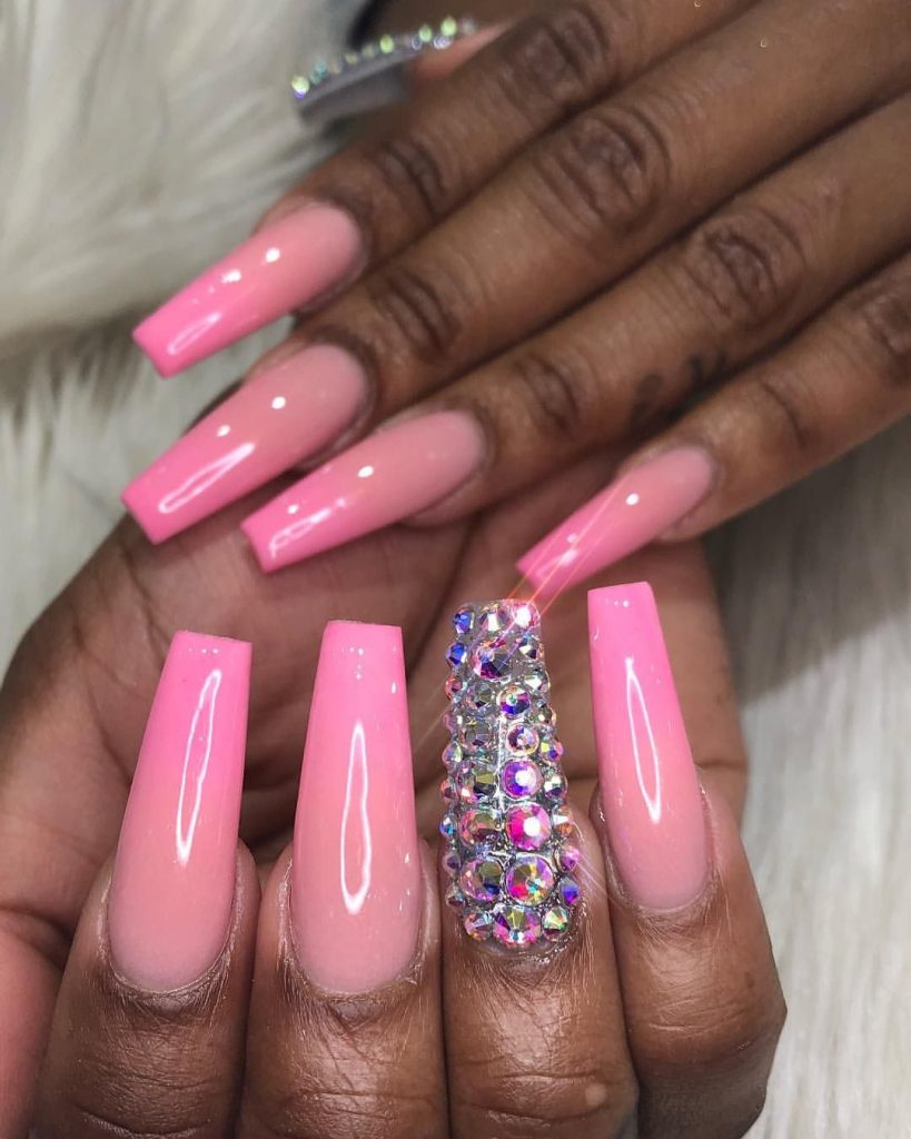 Elegant and Simple: Pastel Pink Short Nail Designs for Dark Skin