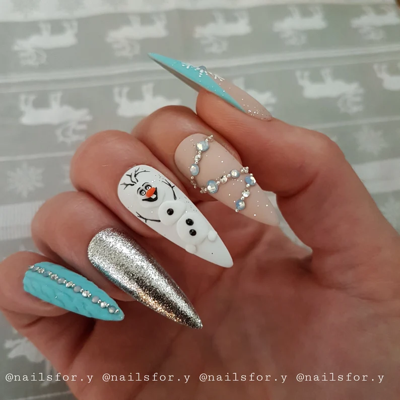 Frozen Disney Nail Designs