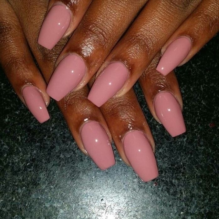 Elegant and Simple: Pastel Pink Short Nail Designs for Dark Skin