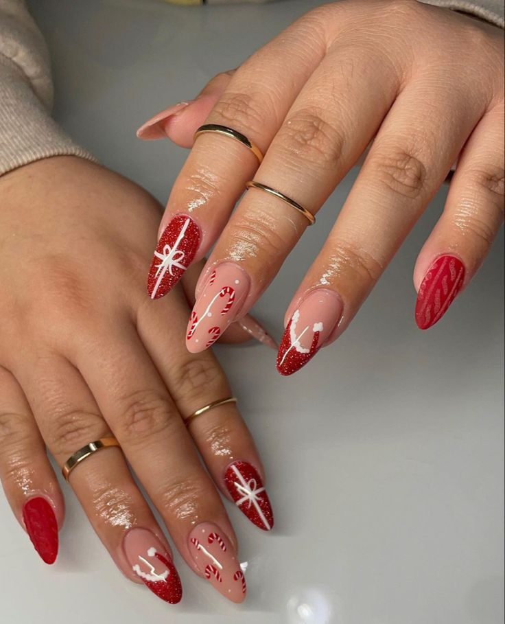 Almond Christmas Nails 2023 22 Ideas: Festive Designs for Winter Beauty