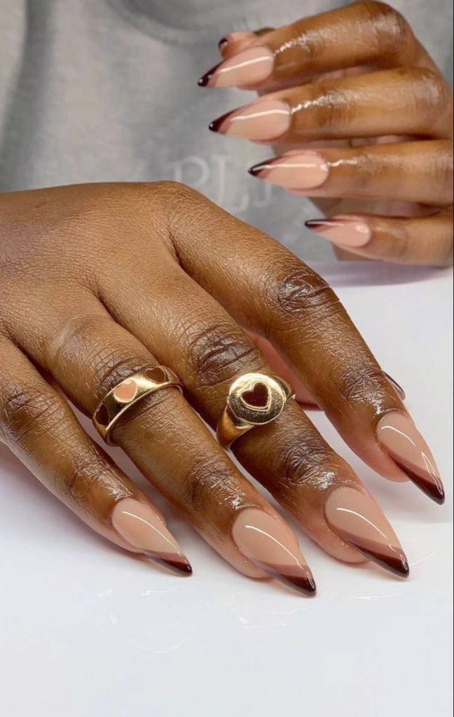 Classy & Stylish: How to Flaunt Pink Almond Nails on Dark Skin