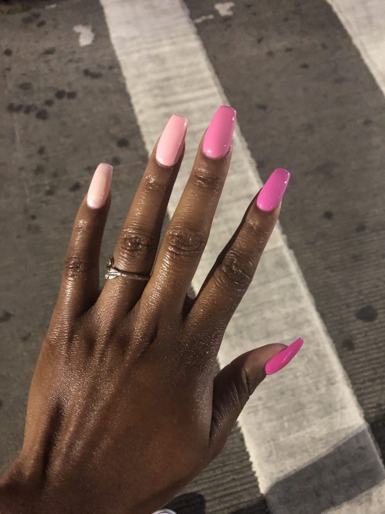 Elegant and Simple: Pastel Pink Short Nail Designs for Dark Skin