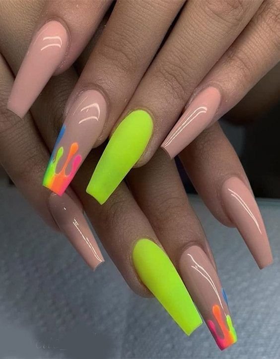 bright summer nail designs