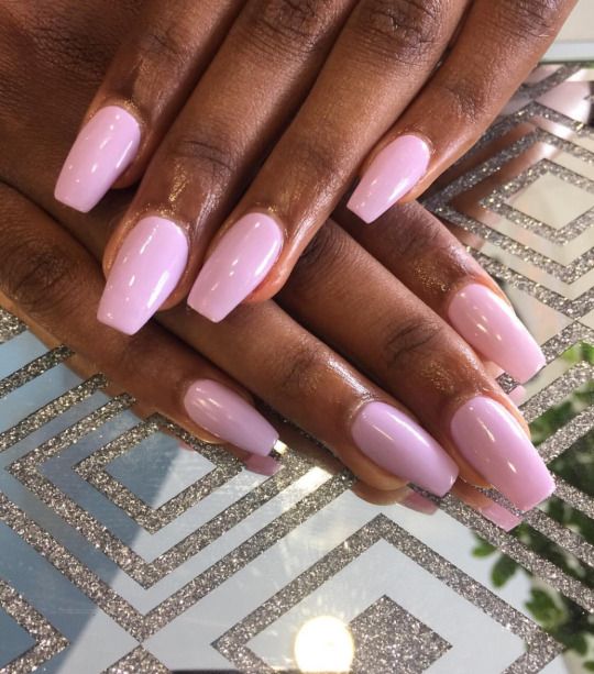 Elegant and Simple: Pastel Pink Short Nail Designs for Dark Skin