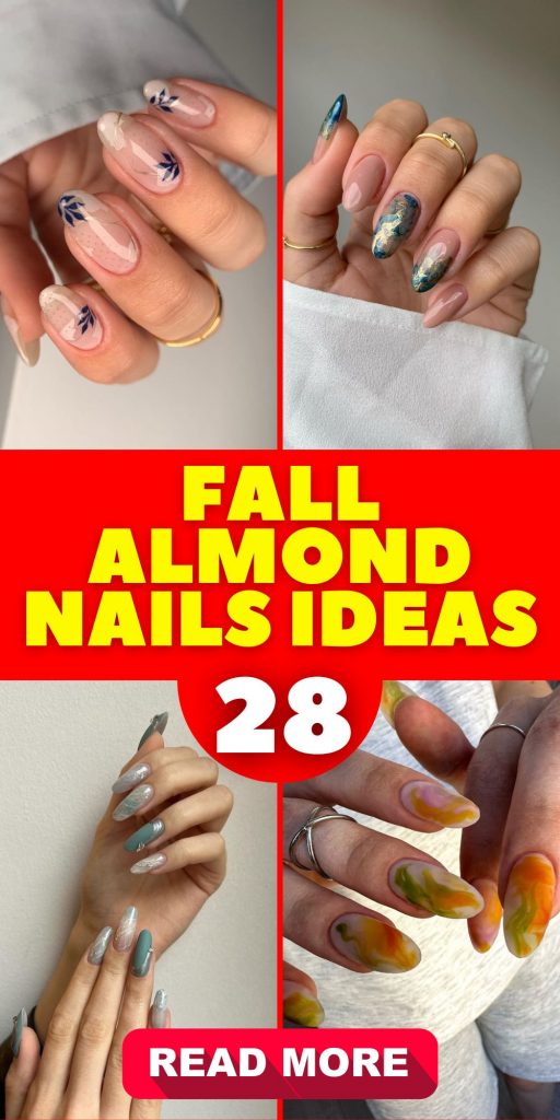 Fall Almond Nails: 28 Stunning Ideas and Designs