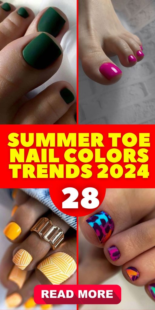 Summer Toe Nail Colors Trends 2024 28 Ideas