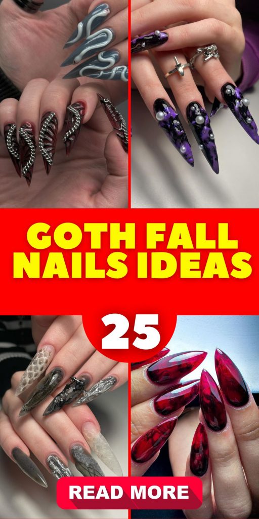 Goth Fall Nails 25 Ideas: Stunning Designs to Inspire Your Next Manicure