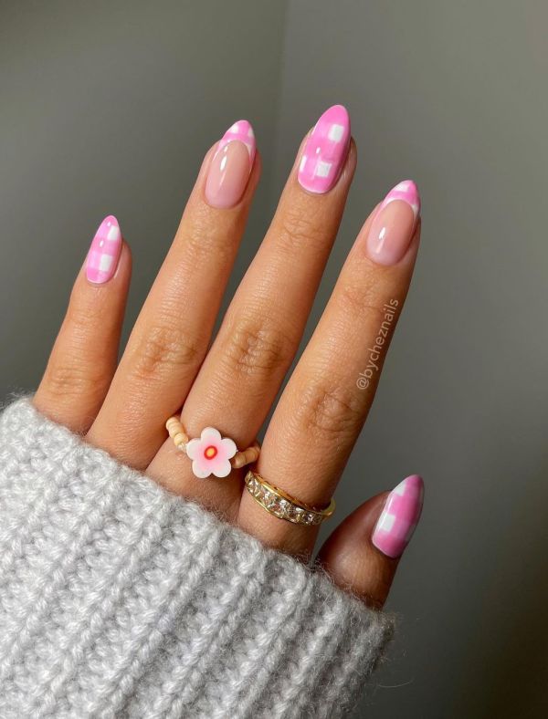 12- PINK AND WHITE NAIL DESIGNS