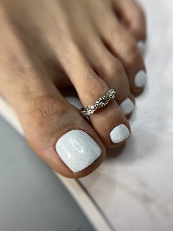 Summer White Toe Nail Designs 25 Ideas: A Fresh Pedi on the Block