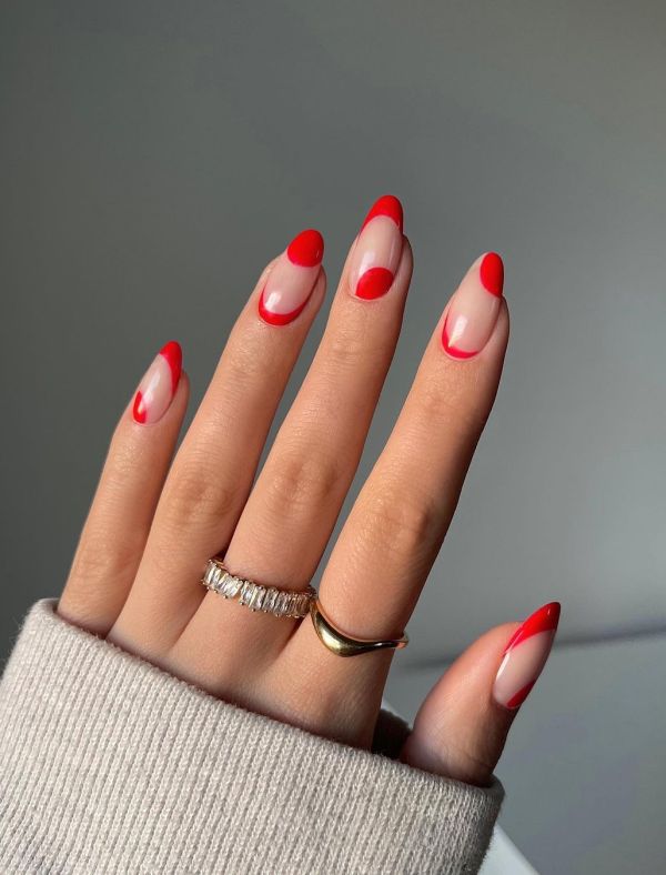 Artistic Cherry French Tips