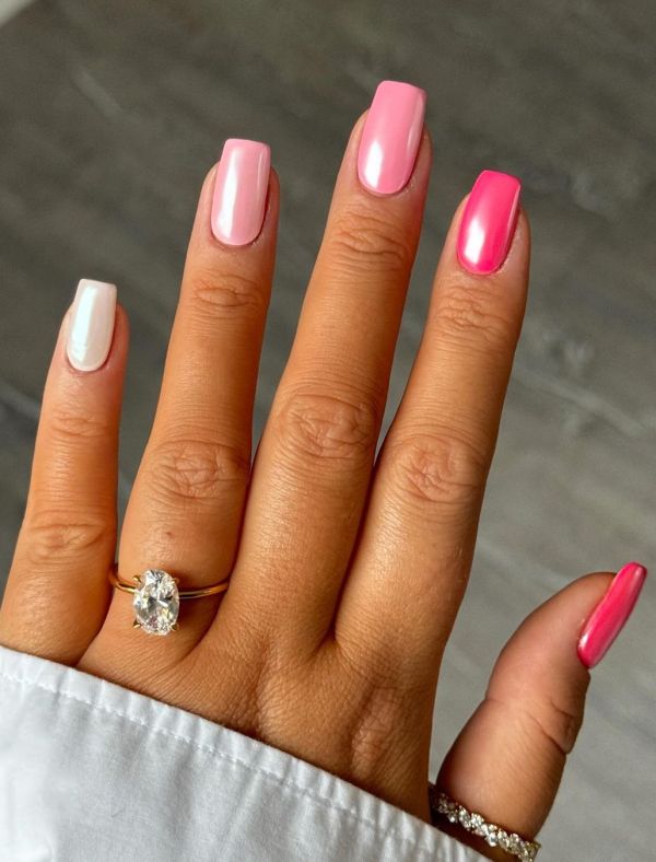 9- PINK AND WHITE NAIL DESIGNS