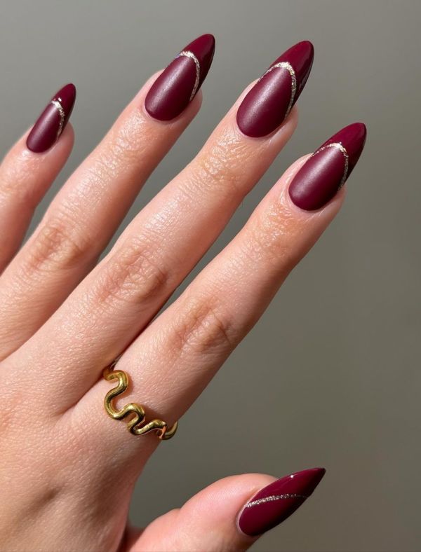 Matte Red with Glossy Tips